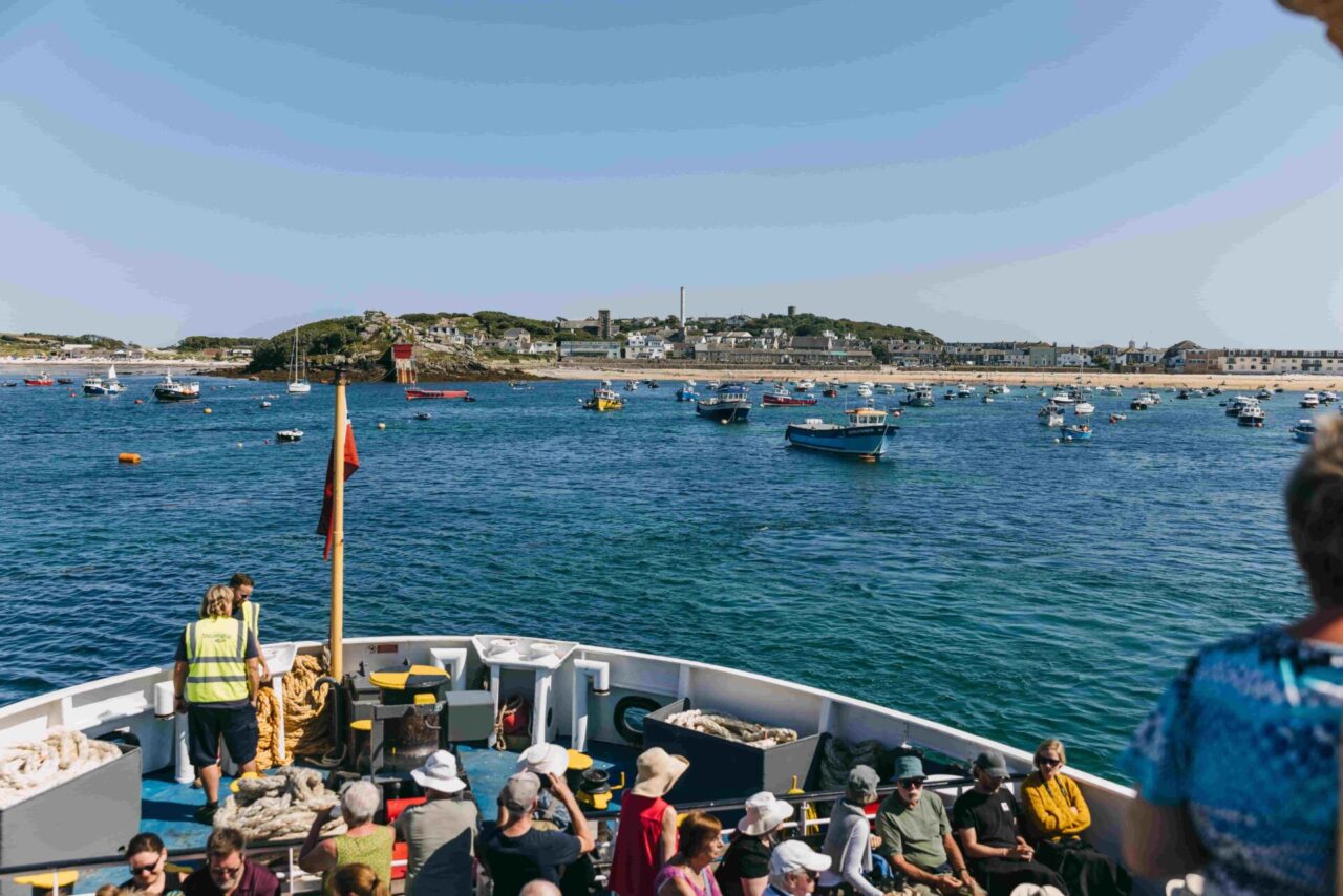 View from Scillonian III deck in St mary's