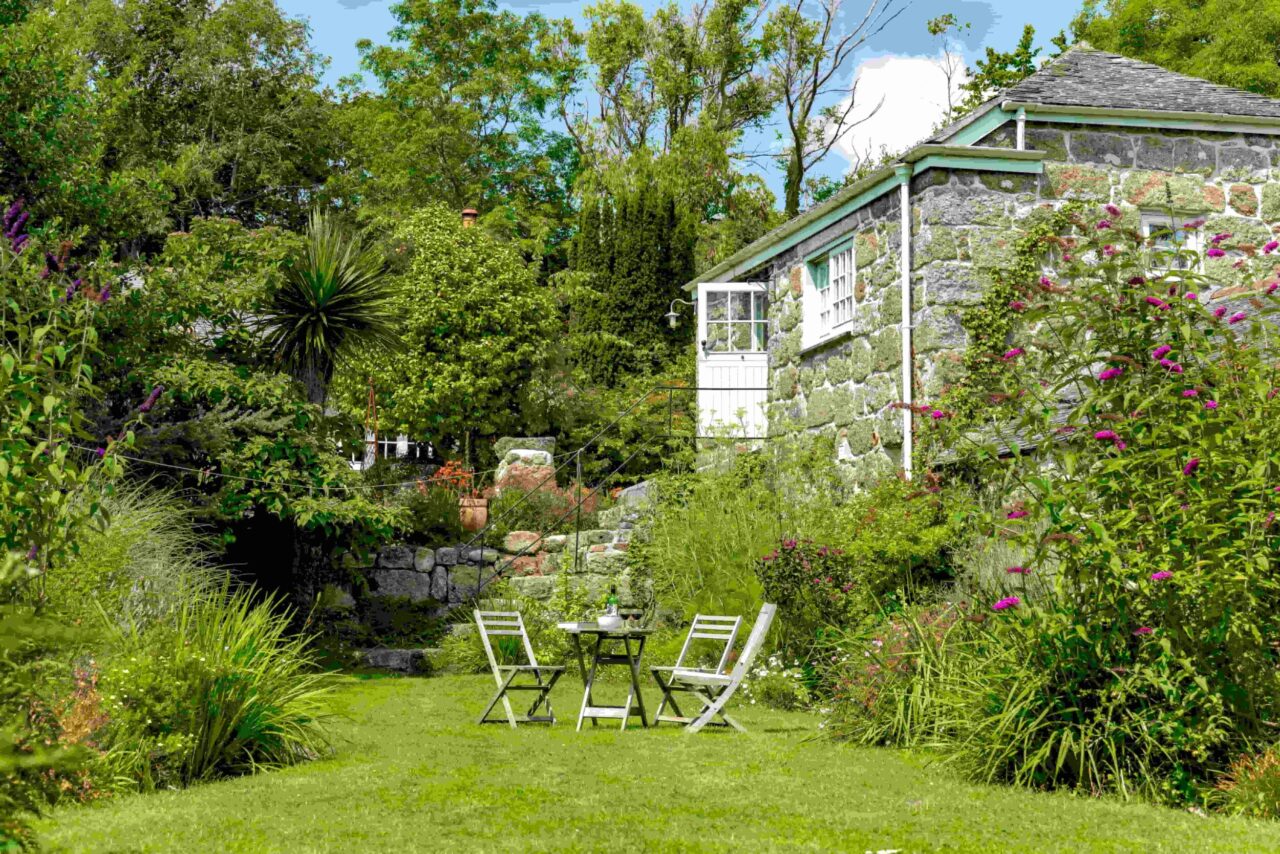 Garden at the Barn at Alsia Mill. 