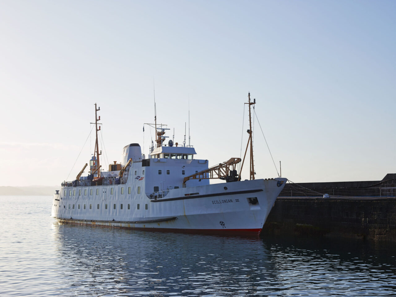 Scillonian III alongside in Penzance