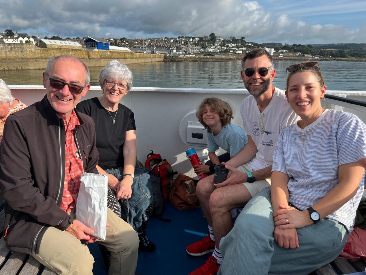 Joel Payne's family on Scillonian III